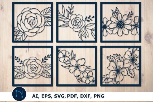 Download Laser Cut Decorative Flowers SVG Bundle - Decorative flowers Collection