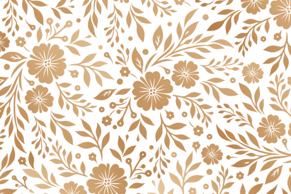 Download Seamless Pattern with Decorative Flowers - Decorative flowers Collection