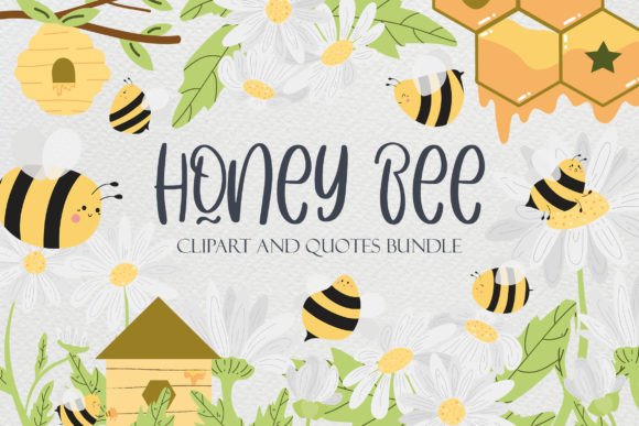 Download Honey Bee Clipart and Quotes SVG Bundle - Premium Resources