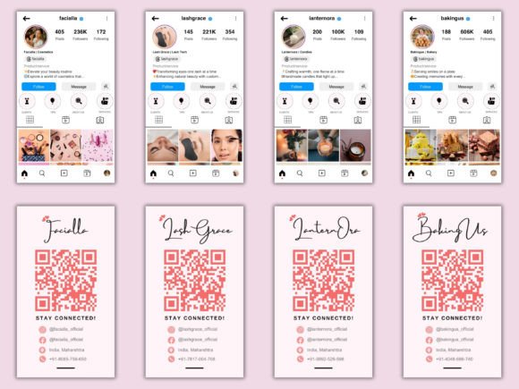 Download Instagram Business Cards Template Bundle - Template bundle Collection