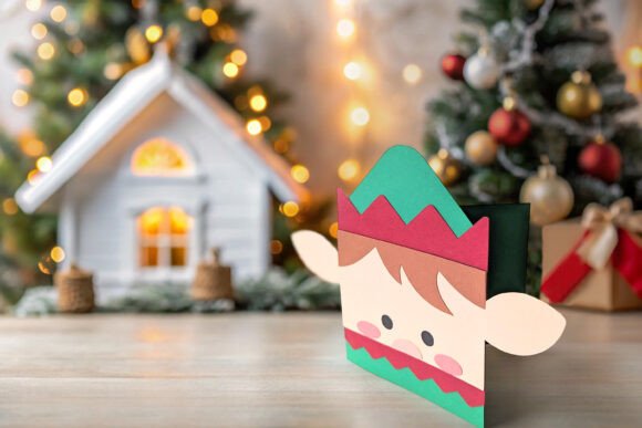 Download Elf Face Layered Paper Card SVG - Layered paper card Collection