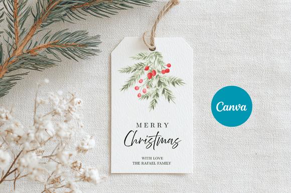 Download Merry Christmas Gift Tag Template - Merry christmas gift tag template Collection