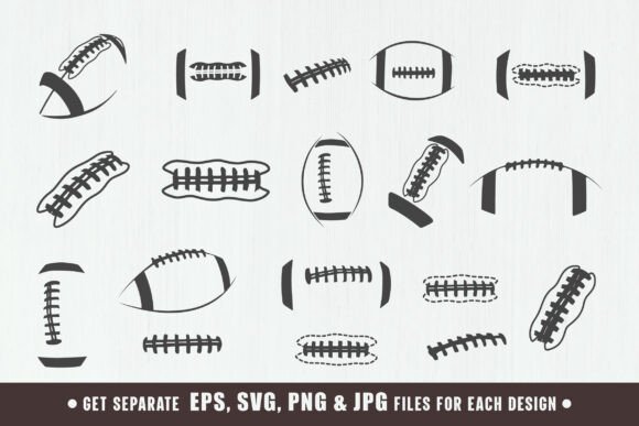 Download American Football Laces Svg Bundle V02 - Football laces svg Collection