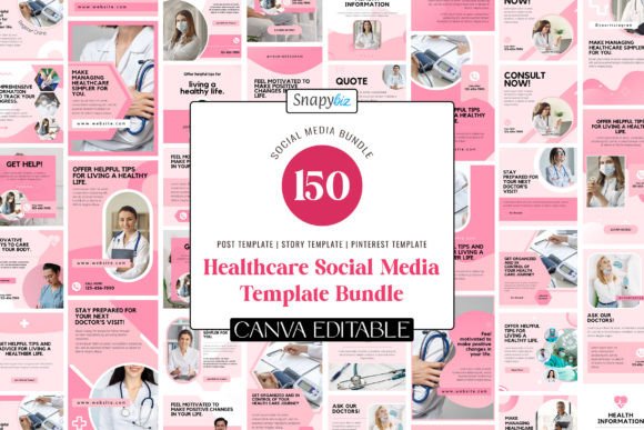 Download Healthcare Social Media Template Bundle - Template bundle Collection